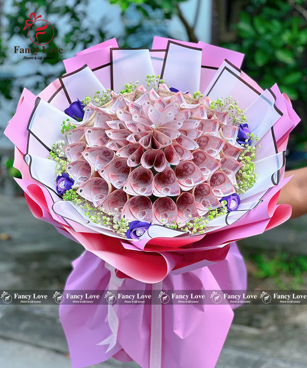 Bó hoa tiền 50k dành cho em