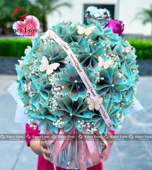 Lẵng hoa tiền 50 triệu form tròn luxury